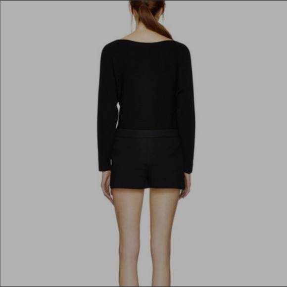 Aritzia Wilfred Free Liah Skort  Black Faux Leather front size S - Picture 2 of 9